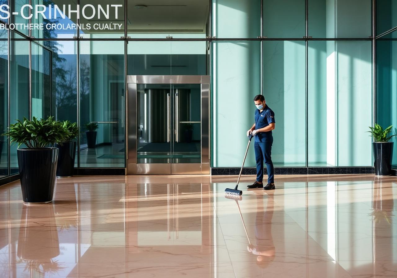 Limpeza profissional de hall